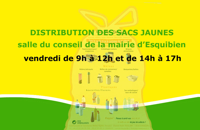 You are currently viewing Distribution des sacs jaunes à Esquibien