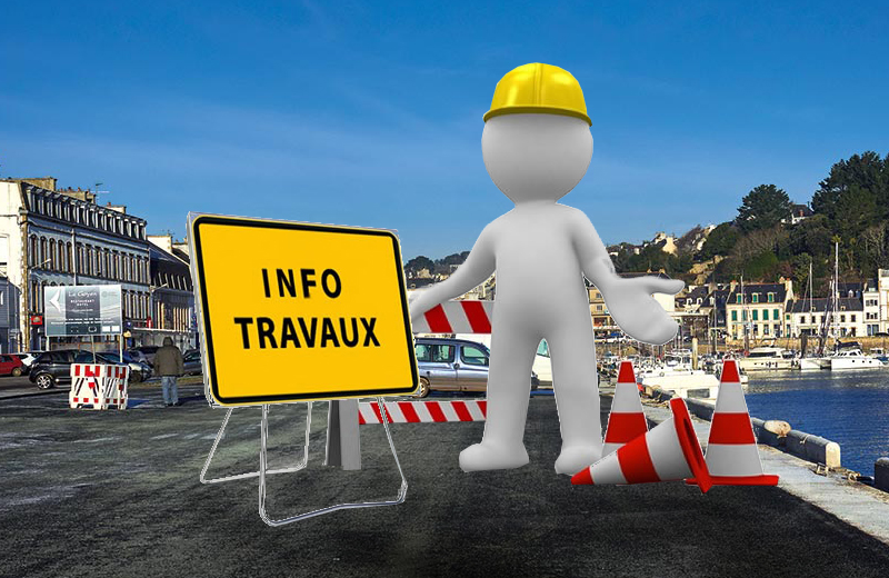 You are currently viewing Travaux dans la rue du 14 Juillet à Audierne