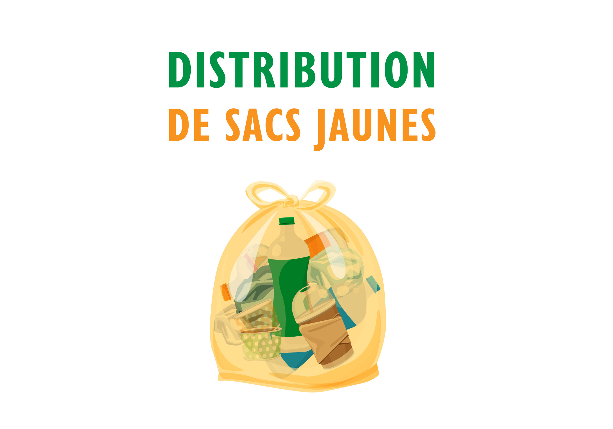 You are currently viewing Distribution de sacs jaunes